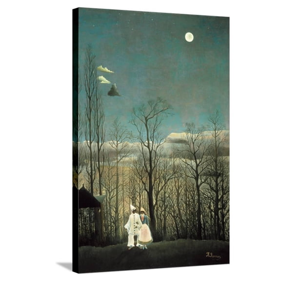 Art.com Carnival Evening Stretched Canvas Print Wall Art by Henri Rousseau, 24" x 36"