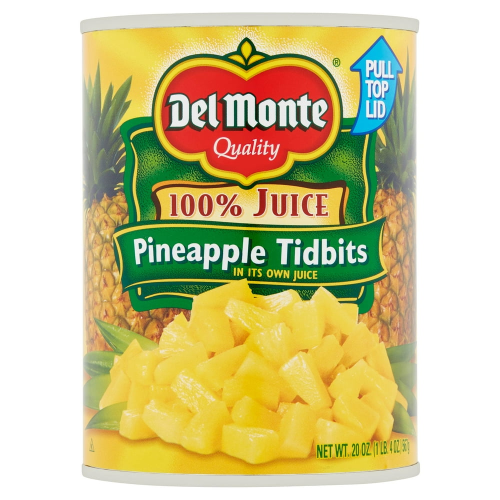 Del Monte Pineapple Tidbits in Juice, 20 oz