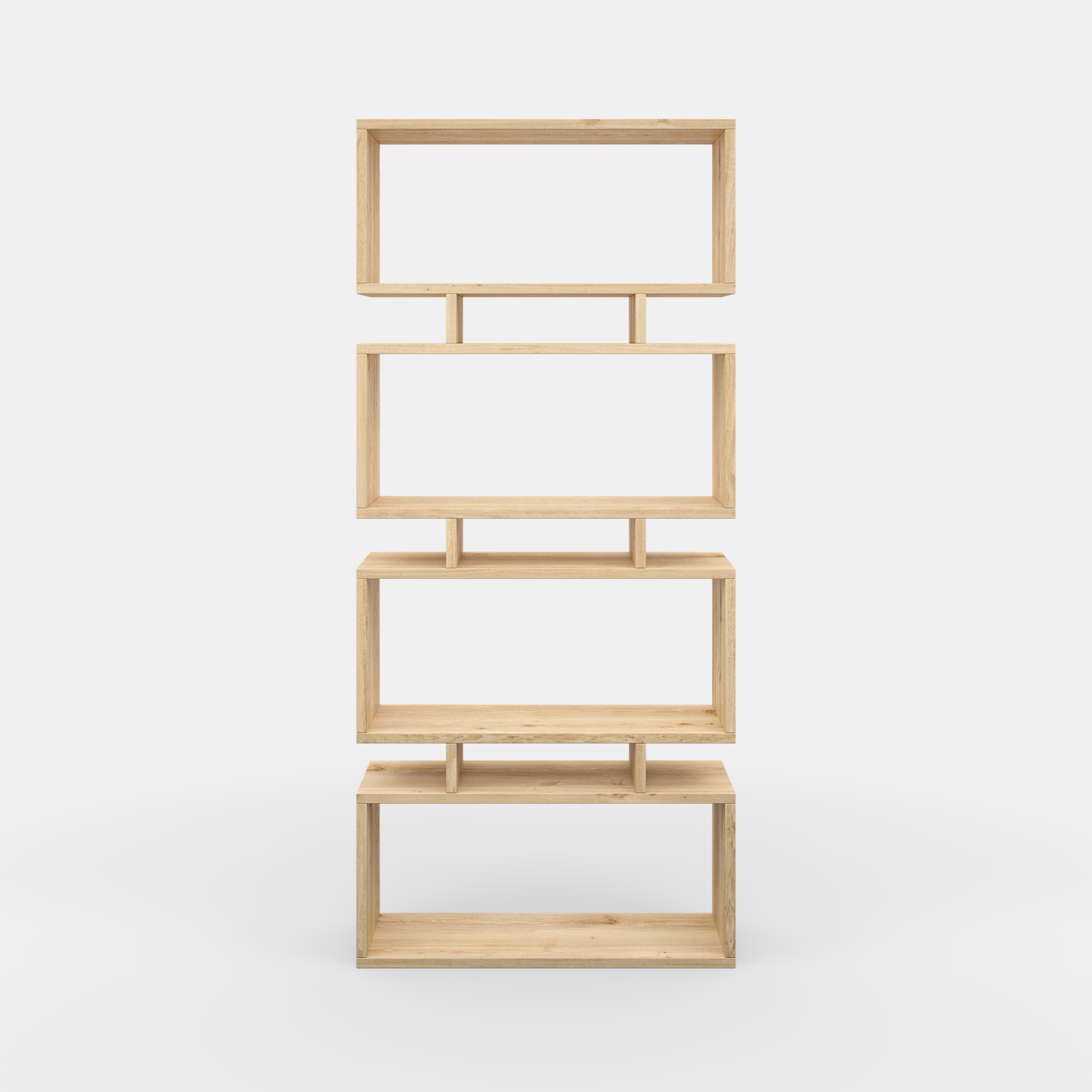 Ada Home Decor Harmon 4 Tier Bookcase, Oak