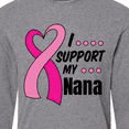 thumbnail image 4 of Inktastic Breast Cancer Awareness I Support My Nana with Pink Ribbon Long Sleeve T-Shirt, 4 of 5