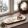 thumbnail image 4 of Christmas Wooden Serving Tray, Holiday Dessert Platter with Deer Tree Snowflake Prints, Farmhouse Tabletop Decor for Cookies Candy Display, 7.28-11.41in, 4 of 6