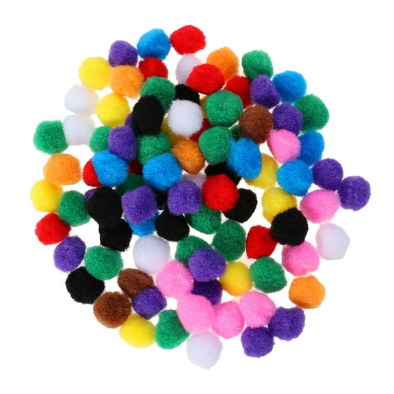 Raindrops Felt Ball Wreath Round Pompon Pom Ball 100Pack