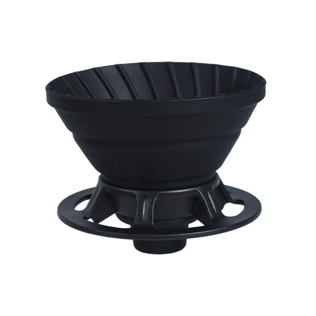 veasfak -Coffee Dripper Cafe Tool Collapsible Reusable for Outdoor Travel Camping black