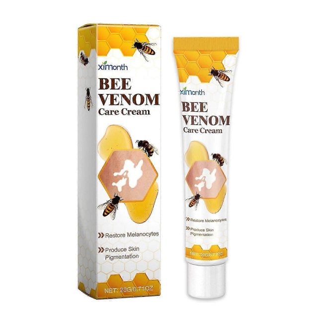 Vitiligo Bee-Venom Treatment Cream for Skin Pigmentation, Psoriasis Relief, Reduces White Spots, Portable Anti-itch Ointment for All Skin Types