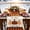 C, variant on Fall Pumpkin Maple Leaf Table Runner, Linen Look Seasonal Table Decor, for Thanksgiving Harvest Dining Table Decor