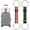 2PCS-A+B, variant on Multi Use Strong Adjustable Luggage Connector Straps, Elastic Suitcases Strap