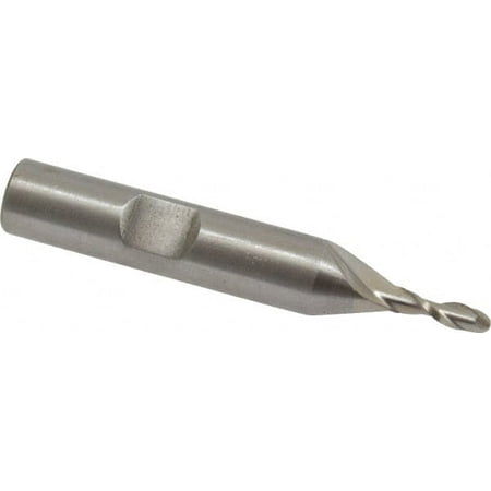 

Value Collection 1/8 Diam 3/8 LOC 2 Flute High Speed Steel Ball End Mill