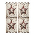 thumbnail image 2 of nqOlkjepod Outdoor Curtains for Patio Waterproof, Texas Star Western Outdoor Privacy Panels Grommet, Country Stars Vintage Blackout Outside Curtains for Porch/Cabana/Pergola/Gazebo 54"x84", 2 Panels, 2 of 8