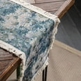thumbnail image 5 of Camino de mesa decoración ANGGREK estampado girasol camino de mesa jacquard yute con borlas, 5 of 5