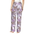thumbnail image 3 of Balery Owl And Floral print Women's Pajama Pants,Ultra Lightweight Pjs,Lounge Pant-Large, 3 of 9