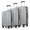 Black, variant on Gowill 4 Piece Hardside Luggage Set 28/24/20/12 inch Hardshell Lightweight Spinner Wheels Carry-on and Checked Suitcase.Navy
