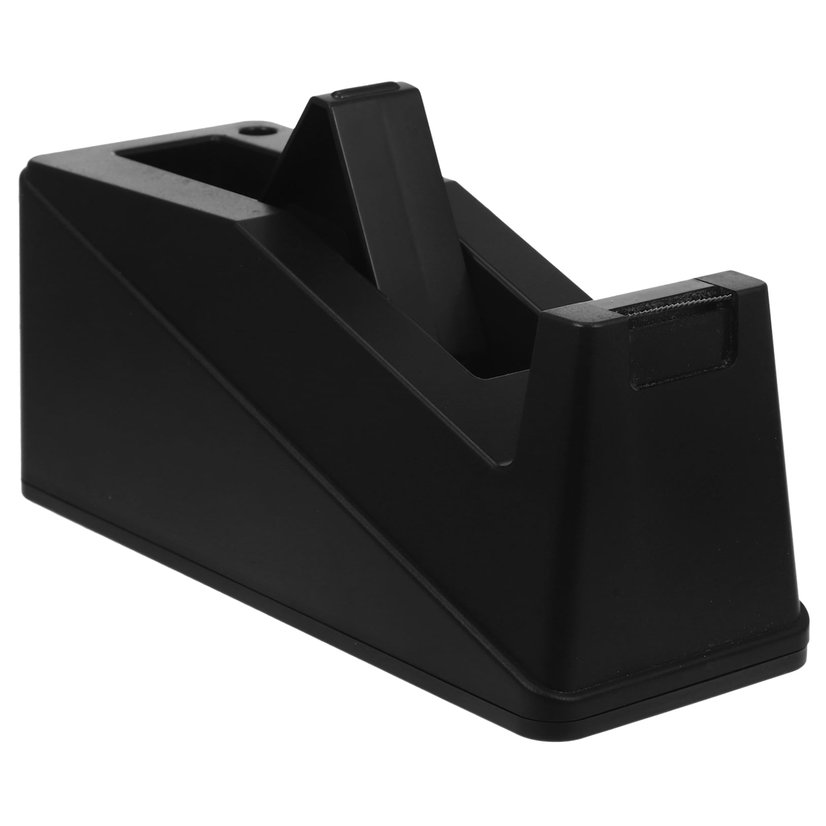 Raindrops Black Plastic Tape Dispenser Holder - 1 Set for Smooth Cutting and Versatile Use in Home, Office, and More