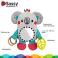 thumbnail image 2 of Sassy Koala Mirror Sensory Velcro Hanging Stroller Baby Toy  0 Months Old and Up, 2 of 6