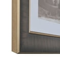 thumbnail image 3 of 3-1/8" Polystyrene Contemporary Modern Picture Frame by WholesaleArtsFrames-com 13x13, 1604 Series Mahogany & Gold - Made in USA, 3 of 5