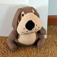 thumbnail image 5 of Weighted Puppy Dog Door Stopper, Floppy Ears, Brown and Tan, 9 Inches Tall, 2.2 lbs, 5 of 6
