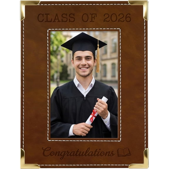 WaaHome Class of 2026 Graduation Picture Frame 4x6 - High School College Graduation Gift for Her Him Boys Girls Daughter Son Grad Gifts for Women Men Graduates Grad Keepsake Photo Frame Home Decor