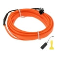thumbnail image 1 of Cinta de luz LED de 2m EL Wire Cable Glow String para iluminación interior de automóviles, tira de luz neón flexible para decoración de automóviles, caja de batería (3V) Naranja, 1 of 7