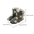 thumbnail image 2 of OUNONA 1 Pair Women Shoes Fashion Ankle Bootie Cotton Cloth for Winter Slippers, 2 of 5