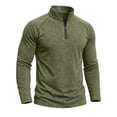 thumbnail image 3 of Trikvn Men's Quarter Zip Pullover Shirts Long Sleeve Mock Neck Slim Fit Athletic Tops Casual Lightweight Activewear Sweaters for Golf Workout Running and Daily Wear, 3 of 6