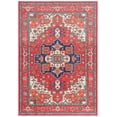 thumbnail image 2 of SAFAVIEH Orlando Alphonse Medallion Machine Washable Area Rug, Red/Beige, 8' x 10', 2 of 12