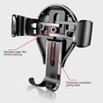 thumbnail image 4 of sweethay Soporte para teléfono con rotación de 360 ​​grados para gravedad de coche, soporte de succión para teléfonos móviles, soporte Videojuegos y accesorios Negro y rojo, 4 of 6