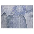 thumbnail image 2 of Addison Rugs Chantille Indoor/Outdoor Transitional Floral Blue Washable Rectangle Rug, 1'8" x 2'6", 2 of 6