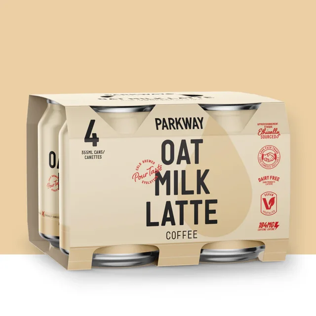 Parkway Latte au Lait d'Avoine 355 ml / Sans Produits Laitiers Sans Gluten Nitro