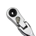 thumbnail image 3 of Clé à Rochet Mini 1/4 Pouce, Clé à Rochet en Acier au Chrome Vanadium Réversible à 72 Dents avec Double Tête de Douille et de Tournevis pour Espaces Restreints, 3 of 8