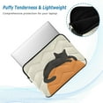 thumbnail image 2 of FORMRS 15"-15.6" Laptop Sleeve Protective Case Soft Carrying Quilted Computer Bag Cover, Sleeping Black Cat, 2 of 7
