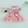 thumbnail image 4 of Little Girls Sweet Style Dress  Mesh Splicing Princess Skirt, 4 of 9