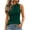 Green, variant on Cmtiyu Tank Tops for Women, Crew Neck Cinched Waist Sleeveless Ribbed Knit Tops, Casual Daily Slim Fit Blouses, S-2XL