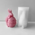 thumbnail image 4 of ZPAQI Three-dimensional Rabbit Silicone Mold Diy Rabbit Aromath Candle Gypsum Mold, 4 of 12