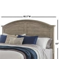 thumbnail image 4 of Meadowbrook Beige Antique Sand Wood King Arched Farmhouse Panel Headboard, 4 of 7