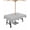 Grey, variant on Fsddascl Solid Brown Outdoor Tablecloth - 52x70 Inch Rectangle Dining Table Cover, Vintage Minimalism Abstract Denim Pattern Waterproof Outdoor Table Cloth with Umbrella Hole & Zipper for Patio