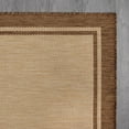 thumbnail image 5 of CAMILSON Summer Bordered, Washable Outdoor Indoor Area Rug, Camel, 5x7, 5 of 8