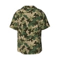thumbnail image 2 of Xecao offers the Camouflag for Men's Casual Short-sleeved Shirt, a button-up collared shirt with a pocket, perfect for beach vacations and yacht travel in the Large size., 2 of 7
