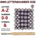 thumbnail image 2 of PH 37pcs Metal Stamping Kit Number Letter Metal Stamps 0.16 inch(4mm) Metal Stamping 0 to Z Number Punch A to Z Letter Punch for Jewelry Leather Wood Steel Key Metal Plastic Imprinting for DIY, 2 of 9