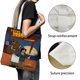thumbnail image 3 of Total Drama Island Bolso de tela con estampado de lienzo para mujer, bolsa de compras reutilizable y estética, con cremallera interior, regalo para mujer,38*45cm., 3 of 6