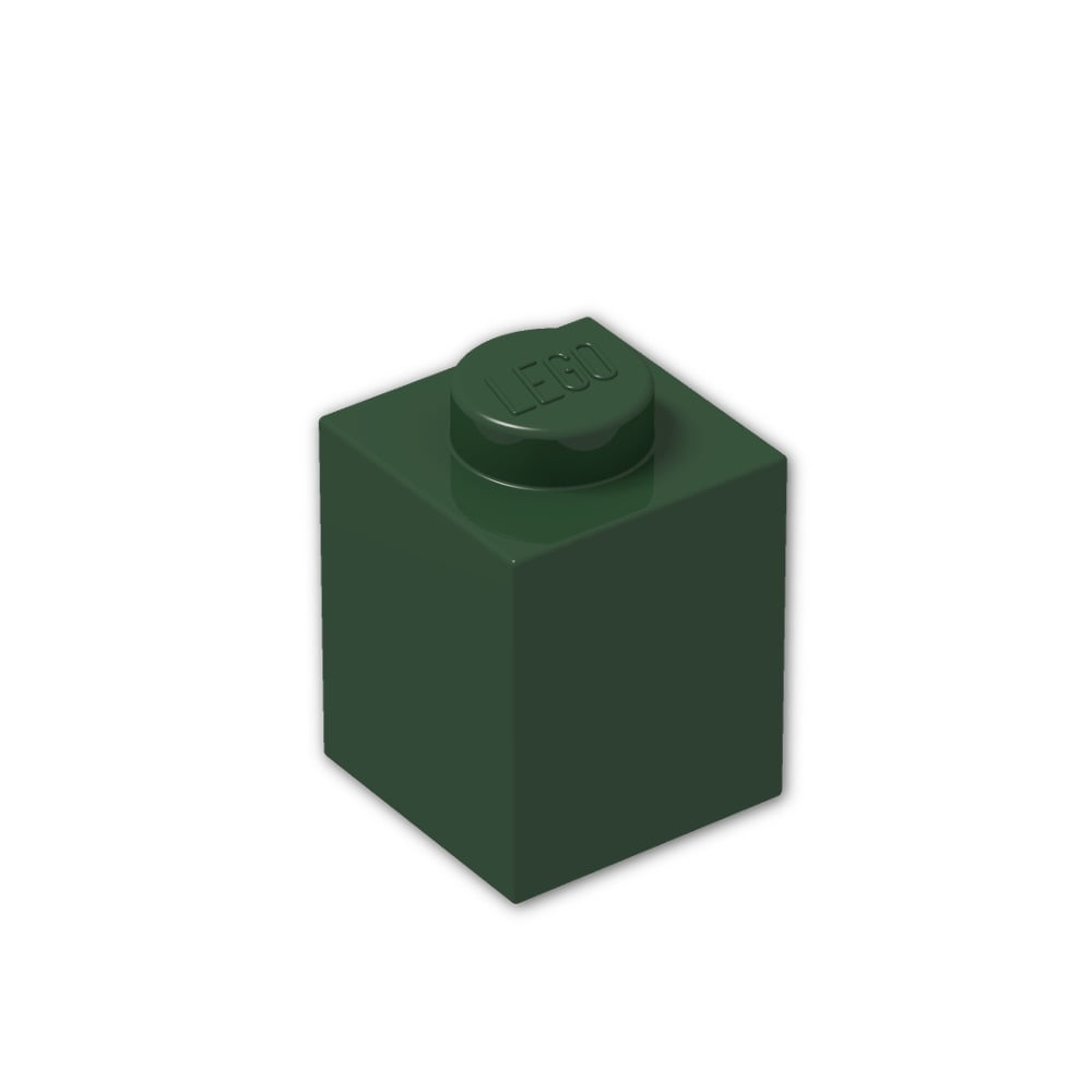 LEGO® Reddish Brown Brick 1 x 1 Design ID 3005