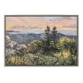 thumbnail image 2 of Kate and Laurel Sylvie Maine Sunrise Framed Canvas Wall Art by Emily Kenney, 23x33 Gray, Mountain Ocean Nature Landscape Art for Wall, 2 of 6