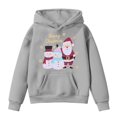 thumbnail image 4 of WhouRiu Girls Letter Graphic Pullover Hoodies Kids Autumn Casual Hooded Sweatshirts With Pockets, 4 of 4