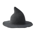 thumbnail image 7 of Gray Wizard Hat Polyester Wide Brim Foldable Halloween Wool Hats for Party Cosplay Costume Accessory One Size, 7 of 7
