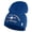 Royal Blue, variant on U.S. Airforce Veteran with Roundel Symbol Embroidered 8 Inch Solid Knit Short Beanie Made in USA - Royal Blue OSFM