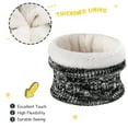 thumbnail image 4 of FZ FANTASTIC ZONE Kids Toddler Infants Winter Hats Scarfs Gloves Set Pompom Beanie Caps Mittens Neck Warmer with Fleece for 0 6 12 18 Months 1 2 3 4 Years Old Baby Girls Boys Gifts, Blackwhite, 4 of 6