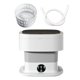 thumbnail image 4 of Comapct Mini Lavadora Ahorro de Agua Conveniente 3 Engranajes Práctica Lavadora Pequeña Plegable para Hotel Dormitorio Personal Camping Apartamento 40W Gris, 4 of 8