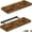 A. Brown, variant on XIMEI Floating Shelves for Wall, 16" Set of 2, for Bedroom/Bathroom/Kitchen/Living Room, Black