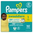 thumbnail image 3 of Pampers Swaddlers Diapers, Size 1 (8-14 lbs), Absorbent, Keeps Baby Dry and Comfortable, Skin Safe Disposable Baby Diaper, 3 of 26