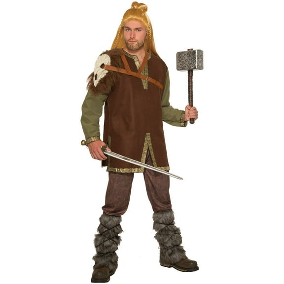 Halloween Viking Shoulder Guard with Molded Skull