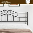 thumbnail image 4 of ARICOEASY Metal Queen Size Vintage Headboard with Height Adjustable for Bed Frame, Black, 4 of 7
