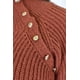 thumbnail image 4 of Sueter cuello alto con botones Roman Fashion / Tallas Extras, 4005 (Chedron) cafe 40, 4 of 8